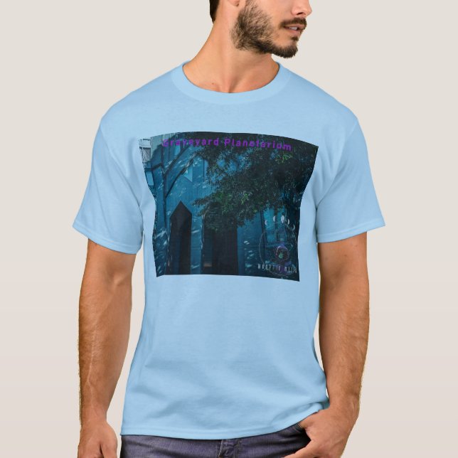 gravplanetariumtäckesskjorta t shirt (Framsida)