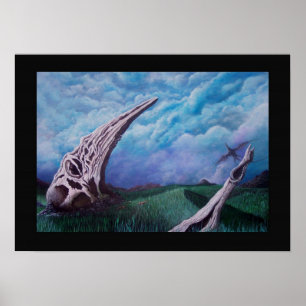Gravplatser av den Great Plains glidflygplanet Poster