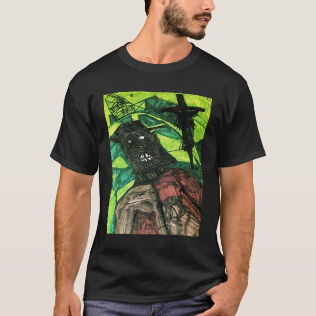 gravplundrarbläck tee shirt (Framsida)
