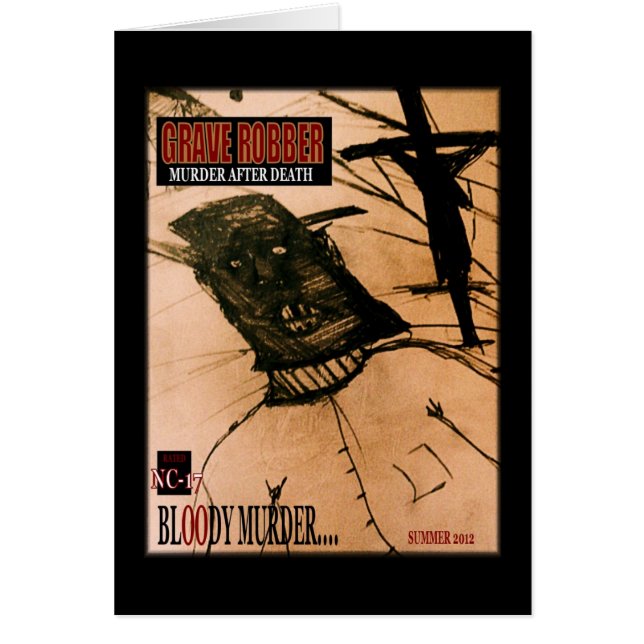 gravrån FLYER Hälsningskort (Framsidan)