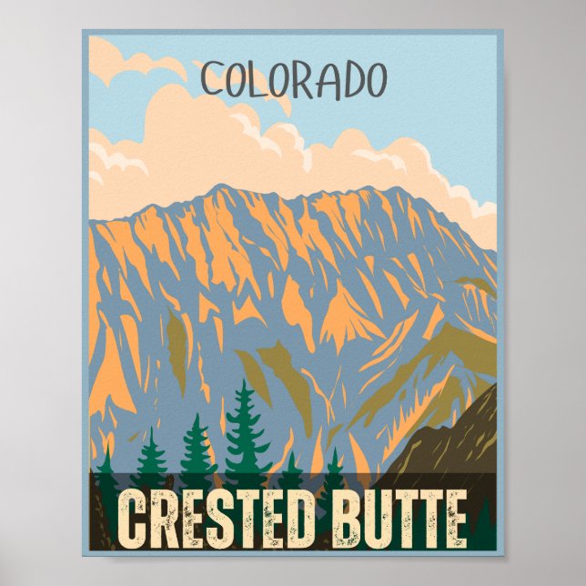 Grävsaxar av rocky mountains poster (Framsidan)