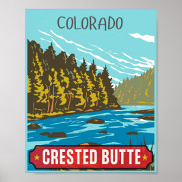 Grävsaxar av rocky mountains poster