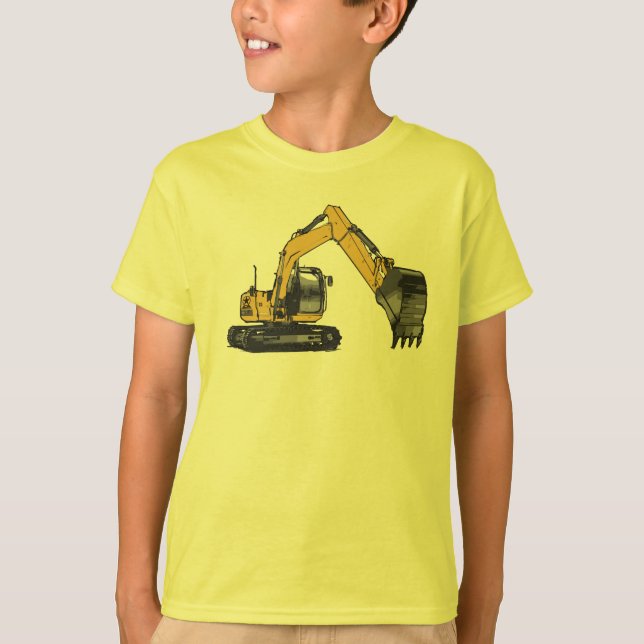 Grävskopa #1 vid Fameland T Shirt (Framsida)