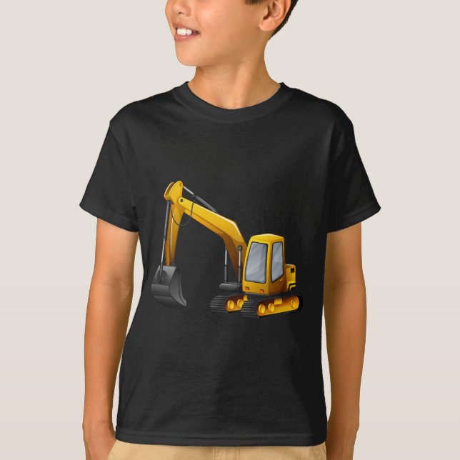 Grävskopa T-shirt (Framsida)