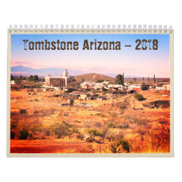 Gravsten Arizona 2018 westerna kalender