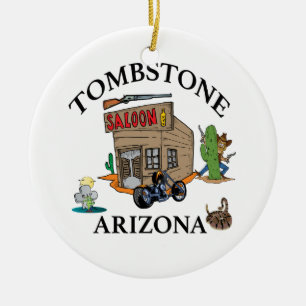 Gravsten, Arizona Julgransprydnad Keramik