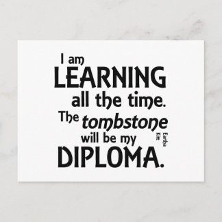 Gravsten Diploma Vykort