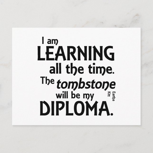 Gravsten Diploma Vykort (Framsida)