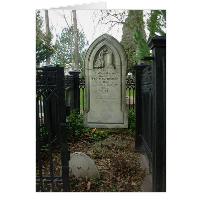 gravsten hälsningskort (Framsidan)