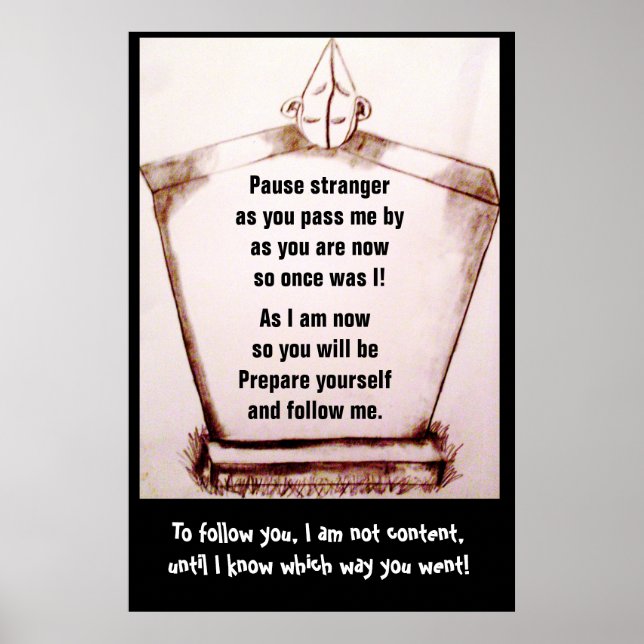 GRAVSTEN HUMOR poster (Framsidan)