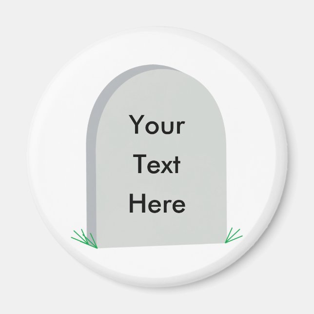 gravsten kylmagnet magnet (Framsidan)