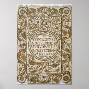 Gravsten med epitaph poster