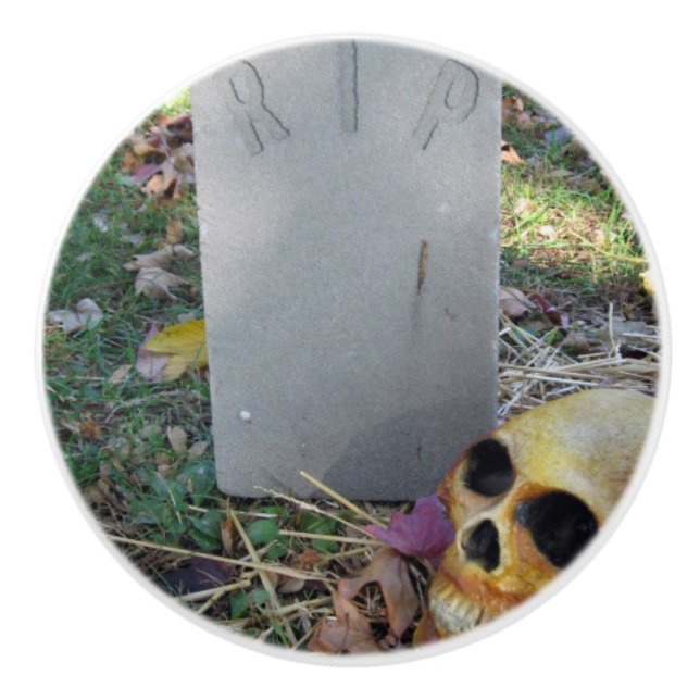 Gravsten & Skull Knopp (Framsidan)