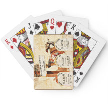 "Gravsten" som leker kort