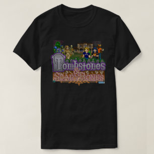 Gravstenar & T-tröja för ScaryBones officielllek Tee