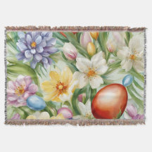 Gravt äpple-Blommar, tulpaner och Påskägg