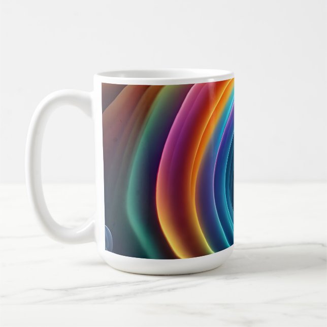 Gravt, Bright Rainbow Waterfall Kaffemugg (Vänster)