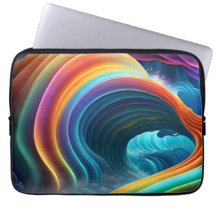 Gravt, Bright Rainbow Waterfall Laptop Fodral