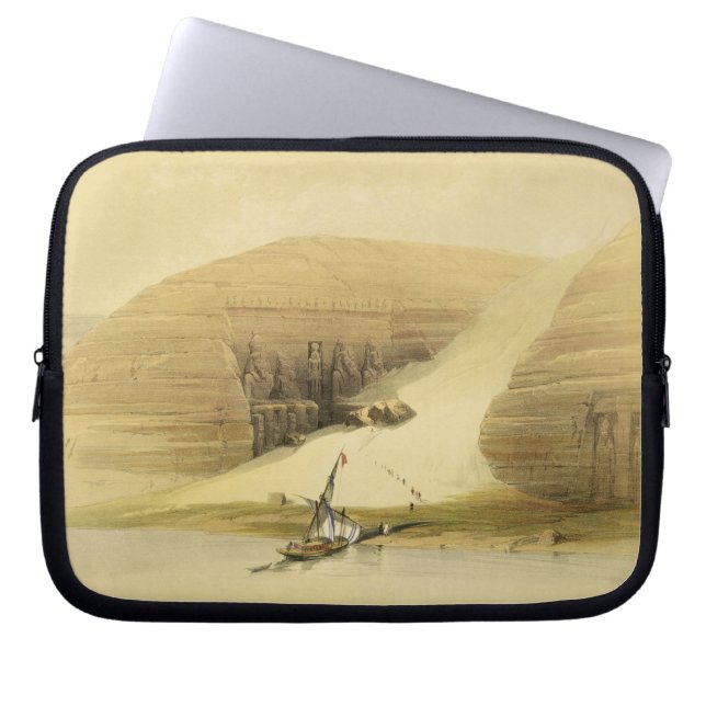 Grävt tempel av Abu Simbel, från "egypten och Nu Laptop Sleeve (Framsidan)