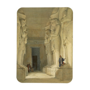 Grävt tempel av Gysha, Nubia, från "egypten och Magnet
