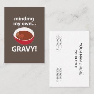 Gravy Mining Mains Visitkort