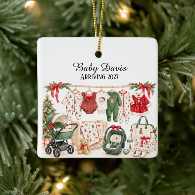 Gravyr Blivande Föräldrar Ornament (Träd)
