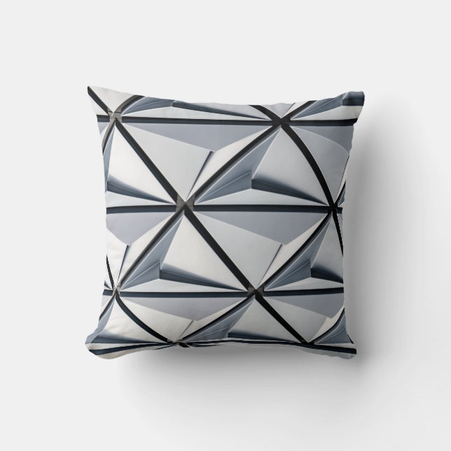 Gray and black digital wallpaper kudde (Framsida)