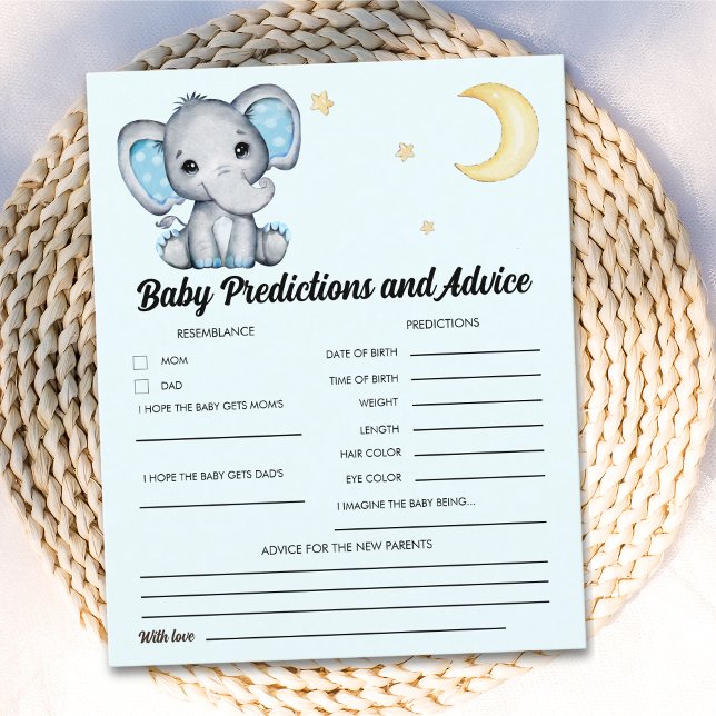 Gray and Blue Elephant Baby Shower boy (Skapare uppladdad)
