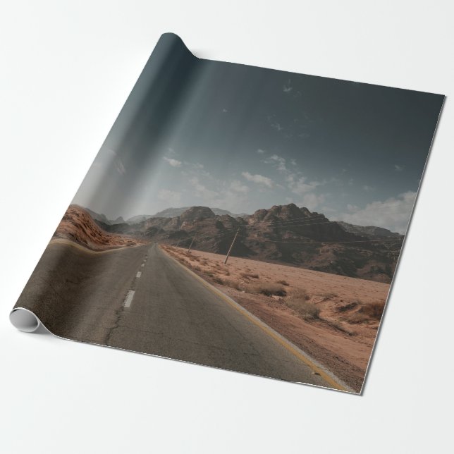 GRAY ASPHALT ROAD PRESENTPAPPER (Utrullad)