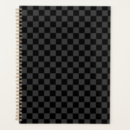 Gray Black Checkered Checkerboard