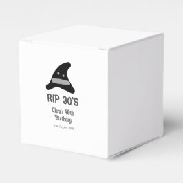 Gray black RIP 30's 40th birthday witch hat hallow Presentaskar