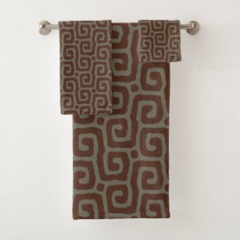 Gray &Brown Abstract Pattern 