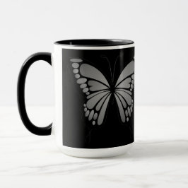 Gray Butterfly Mugg