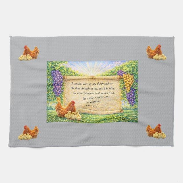 Gray Christian Kitchen Towel Kökshandduk (Horisontell)