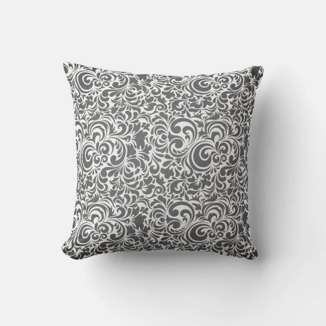 GRAY-CREAM-SWIRLS KUDDE (Framsida)