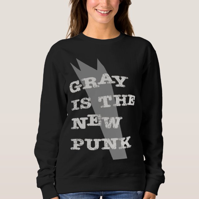 Gray Is The New Punk  Original T Shirt (Framsida)