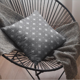 Gray Modern Pattern Decorative Throw Pillow Kudde
