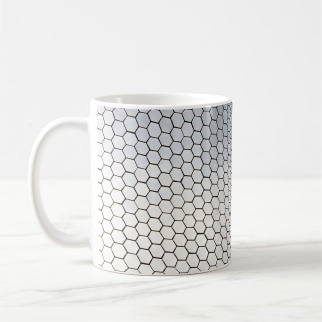 Gray octagonal art kaffemugg (Vänster)