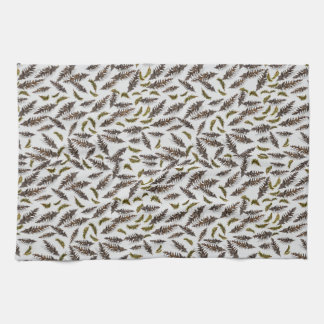Gray Pinecones Evergreen Kitchen Towel Kökshandduk