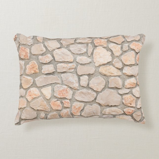 Gray stone wall background. stone, texture, wall,  prydnadskudde (Framsidan)