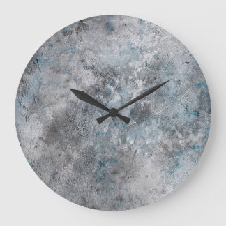 Gray textured concrete wall background stor klocka