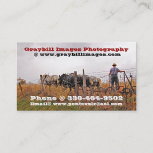 Graybill avbildar fotografi visitkort