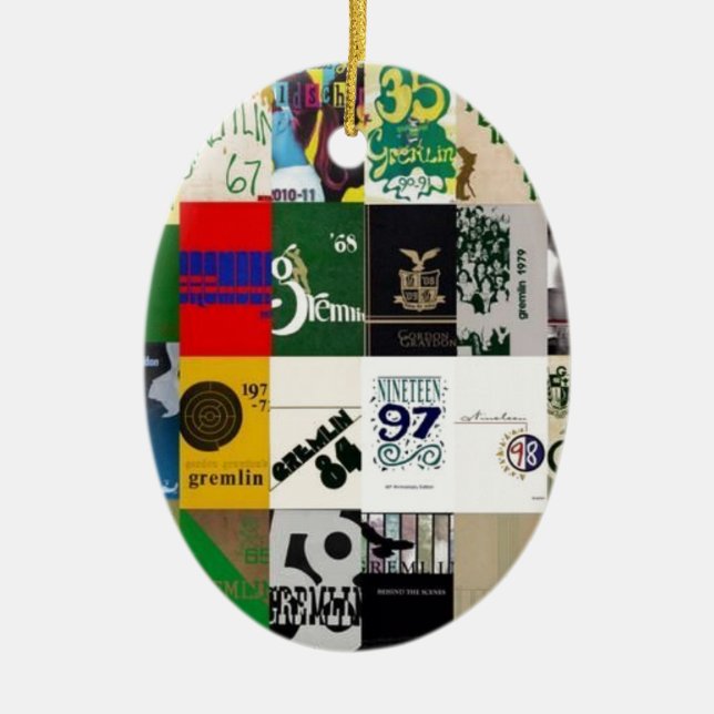 GRAYDON - YEARBOOKEN TÄCKER JULGRANSPRYDNAD KERAMIK (Framsidan)