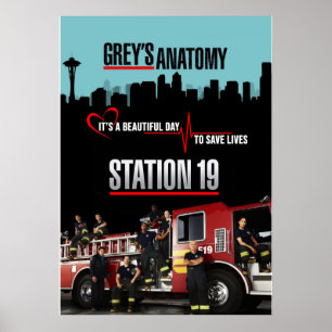 Grays Anatomy och Station 19 Poster