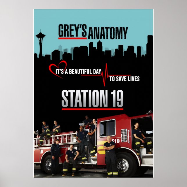 Grays Anatomy och Station 19 Poster (Framsidan)
