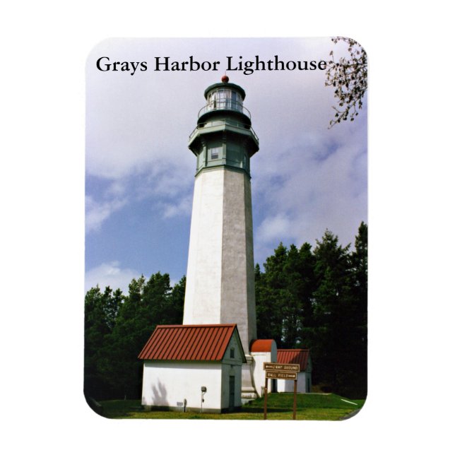 Grays Harbour Lighthouse, Washington Magnet (Vertikal)