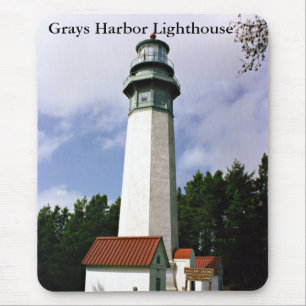 Grays Harbour Lighthouse, Washington Mousepad Musmatta