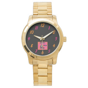 Grays New Year Önskemål Unisex Guld Bracelet Watch Armbandsur