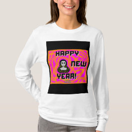 Grays nyår Önskemål Kvinnors Långärmad Shirt T Shirt