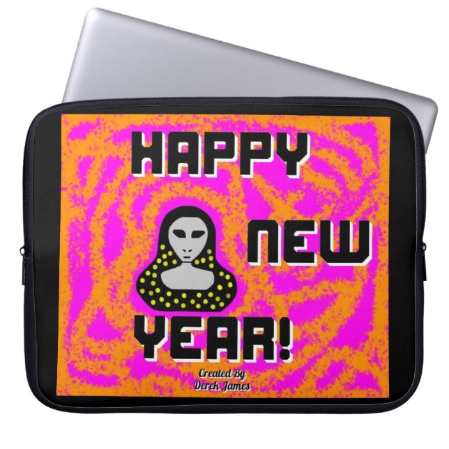 Grays nyår Önskemål Neoprene Laptop sleeve (Framsidan)